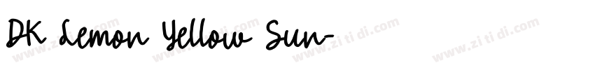DK Lemon Yellow Sun字体转换